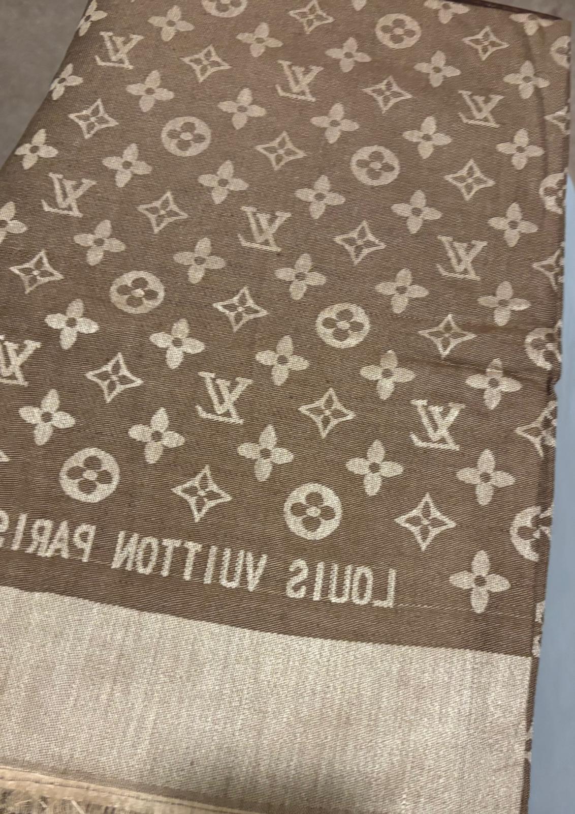 Beige Branded Shawl