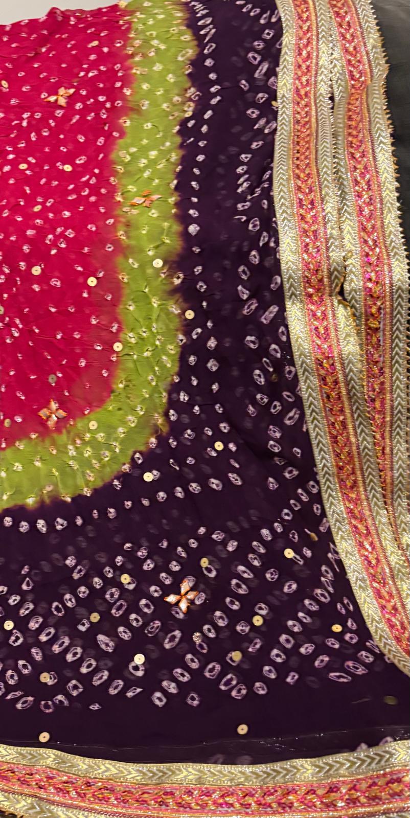 Chundri Dupatta with Gota Work