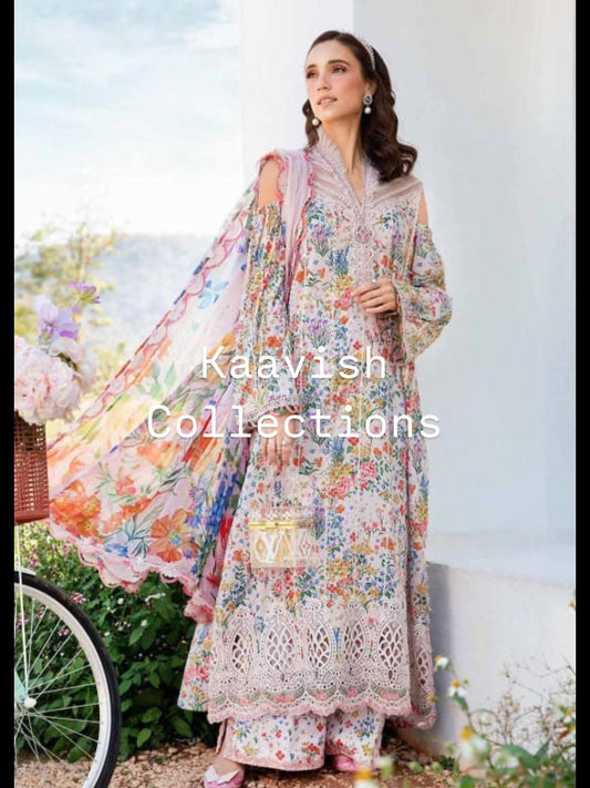 Printed Lawn Chickenkari Suit 3pc